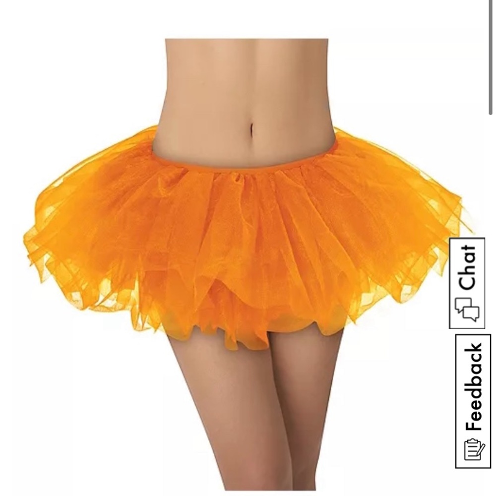 Party City Orange Tutu Skirt